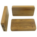 5000mAh Wooden or Bamboo power bank with 2 USB ports.